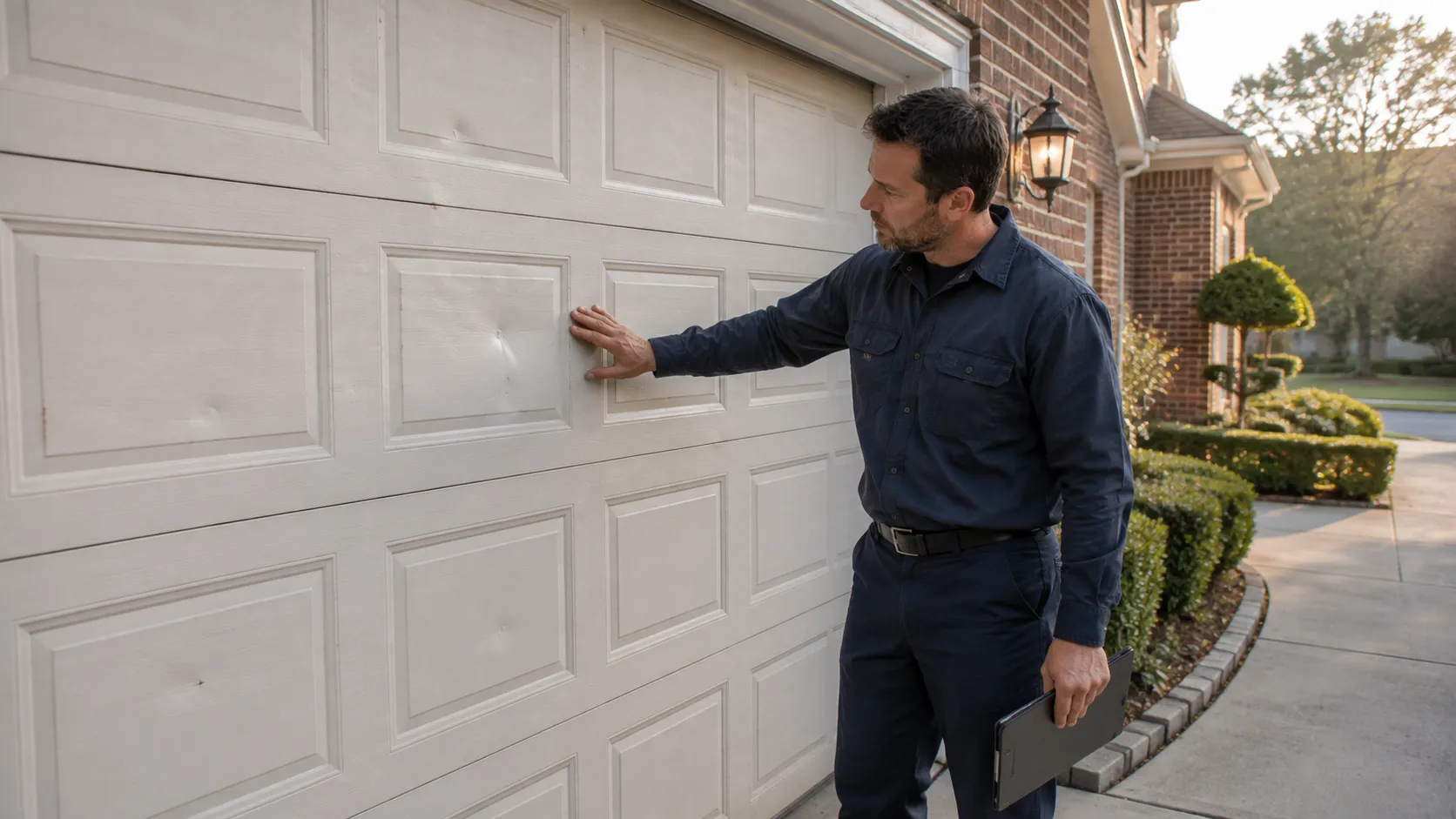 Garage door detail illustrating is your thornton garage door worth fixing, or time to replace