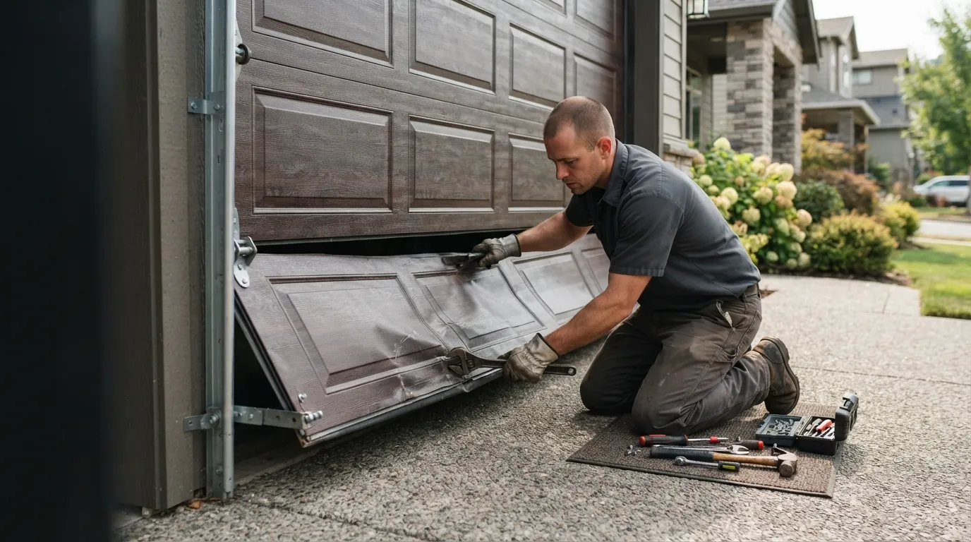 Garage Door Panel Replacement for Thornton Homes in Thornton